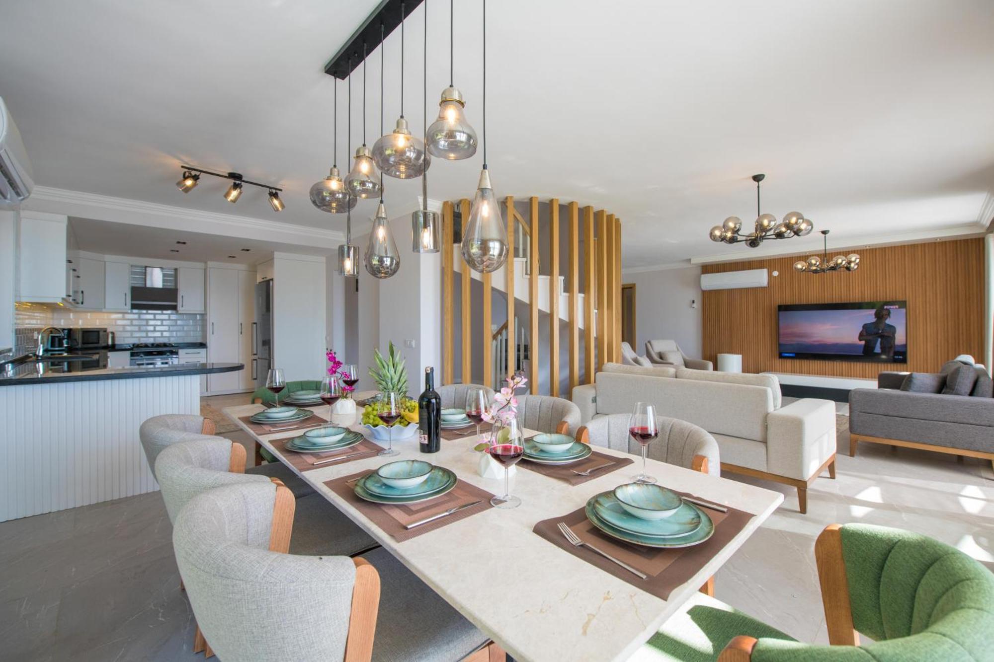 Beachfront White Villa With Private Swimming Pool Kalkan Extérieur photo
