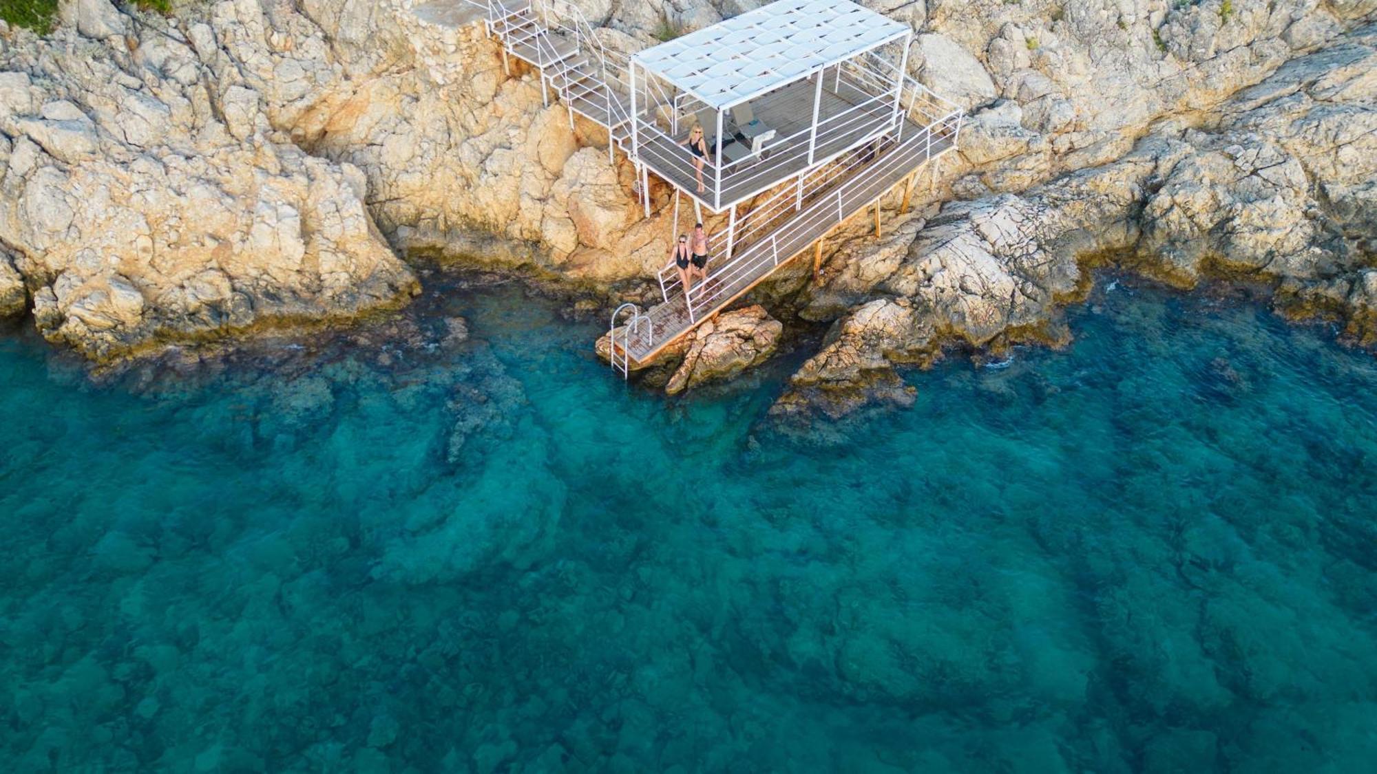 Beachfront White Villa With Private Swimming Pool Kalkan Extérieur photo